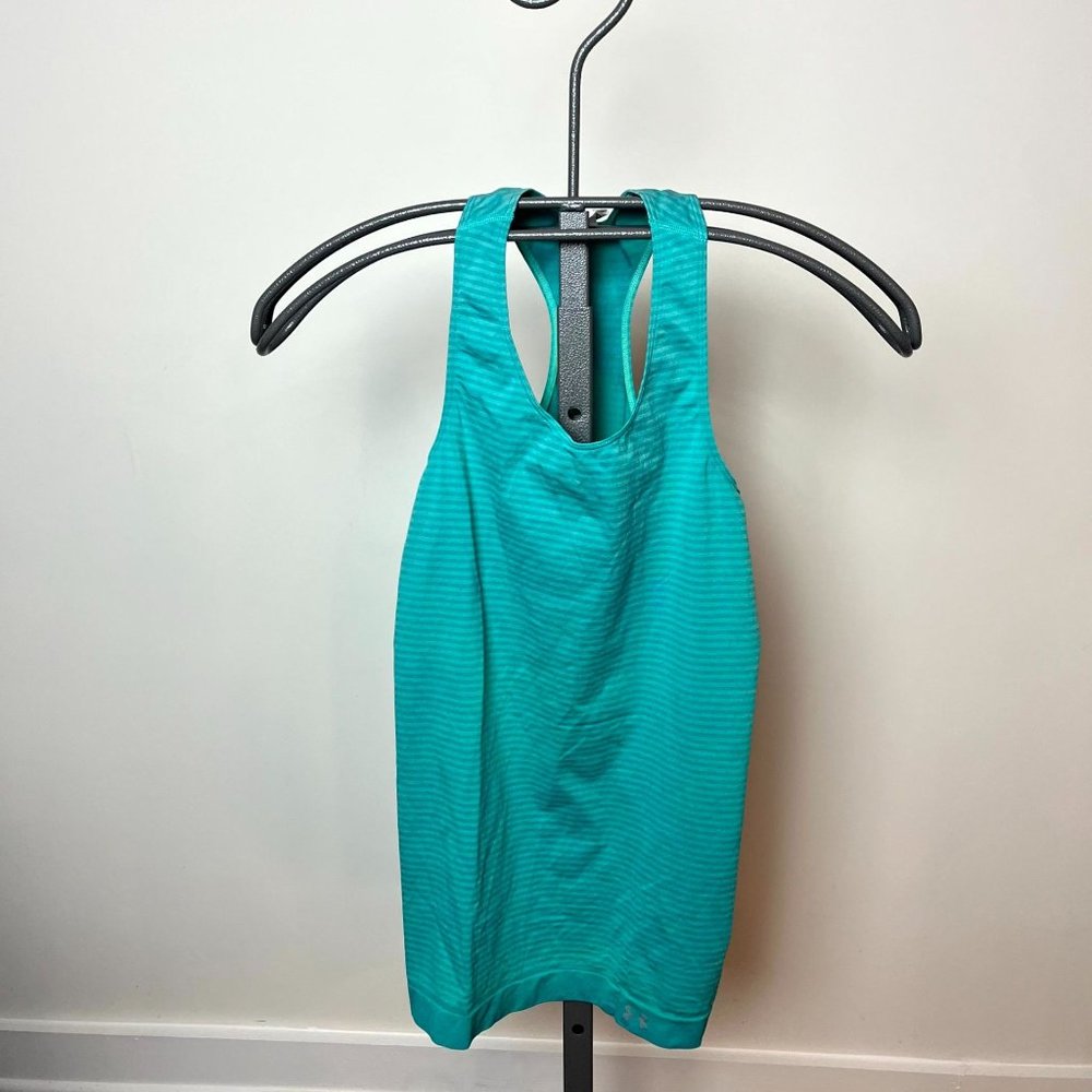 Under Armour Fitted Heat Gear‎ Tank Aqua Tank Size medium